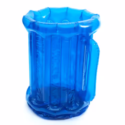 Inflatable Drink Cooler Blue Plastic Giant Ice Bucket Beer Glass Party