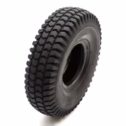 2x Tyre & Inner Tube 260x85 Black Block Tread Mobility Scooter 4 Inch Rim 4 Ply