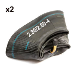 2x Sack Hand Truck Inner Tube 2.80/2.50-4 280/250-4 2.50-4 2.80-4 Bent Valve 4"