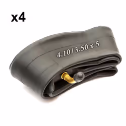 4x Mobility Scooter 5 Inch Wheel Inner Tube 4.10/3.50x5 Bent Valve 4.10/3.50-5