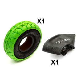 10 Inch Tyre & Inner Tube 4.10/3.50-4 Mini BMX Bike Bicycle Green Tread 4" Wheel
