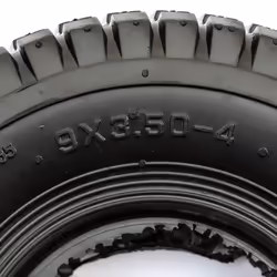 Tyre & Inner Tube 9x3.50-4 9x350-4 4 Ply Block Tread Petrol Scooter 4 Inch