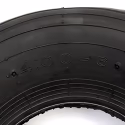 Sack Truck Tyre & Inner Tube 4.00-6 400-6 400x6 Ribbed Rib Tread 6 Inch Wheel