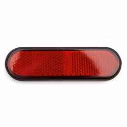 Self Adhesive Stick On Number Plate MOT Red Rear Reflector Light Motorcycle