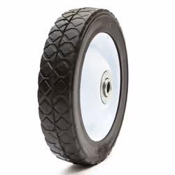7 x 1.5 Inch Lawnmower Steel Wheel & Solid PU Tyre 7" Diamond Tread Mower 7x1.5