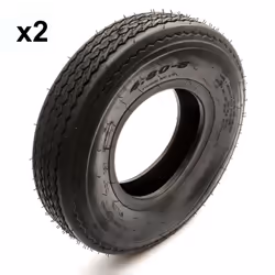 2x Trailer Tyre 4.80/4.00-8 4 Ply Fits 8'' Rims Max 265kg Rated 81mph
