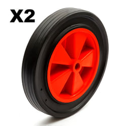 2x 12 Inch Wheel & Solid Puncture Proof Tyre 8'' Rim Dinghy Launch Trolley