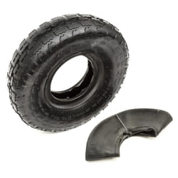 Petrol Gas Scooter Tyre & Inner Tube Straight Valve Kit 4.10/3.50-4 4 Inch Wheel