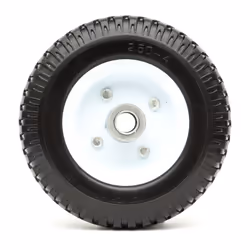 PU Solid Tyre Metal Wheel Puncture Proof  2.50-4 Split Rim 20mm Bore Sack Truck