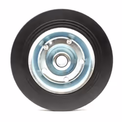 Heavy Duty Steel Wheel & Solid Rubber Tyre 200x55 8 Inch Trailer Jockey Wheel