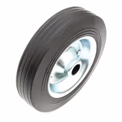 Heavy Duty Steel Wheel & Solid Rubber Tyre 200x55 8 Inch Caravan Jockey Wheel
