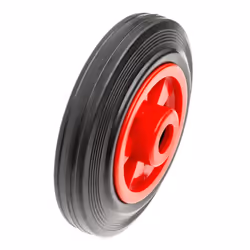 Wheel & Solid Rubber Tyre & Bearing & Axle 160mm / 6 Inch Caravan Jockey Wheel