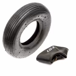 Tyre & Inner Tube 3.50-6 350-6 4 Ply Line Tread 6 Inch Sack Truck