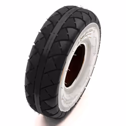 10 Inch Tyre & Inner Tube 4.10/3.50-4 Mini BMX Bike Bicycle White & Black 4" Rim
