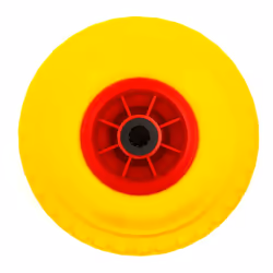 2x Wheel & 10 Inch PU Solid Puncture Proof Tyre 260x85 & Bearings Sack Truck