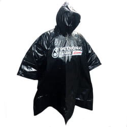 Rain Poncho Black Bicycle Waterproof Raincoat Cover & Hood Cycling