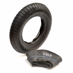 14" Heavy Duty Tyre & Inner Tube Kit 3.50-8 350-8 4 Ply Butyl Rubber Wheelbarrow