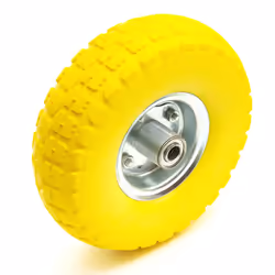 10 Inch 4.10/3.50-4 Solid PU Puncture Proof Tyre & Offset Metal Wheel Sack Truck