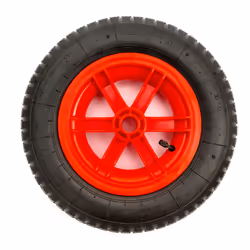14 Inch 3.50-8 Red Spoked Wheel Pneumatic Tyre & Inner Tube Sack Truck Hand Cart