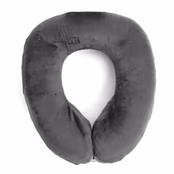 Go Travel Memory Foam Compact Comfort Support Ergonomic Neck & Chin Pillow Grey