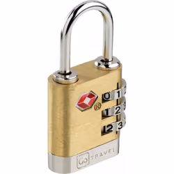 Go Travel Brass Travel Sentry TSA Combination Lock Luggage Suitcase Padlock