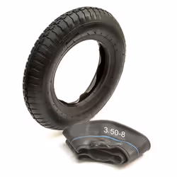 14" Heavy Duty Tyre & Inner Tube Kit 3.50-8 350-8 4 Ply Butyl Rubber Trailer
