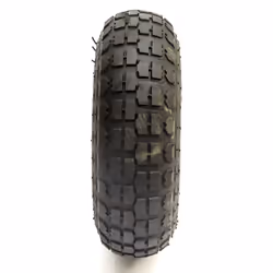 10 Inch 4.10/3.50-4 Orange Wheel & Tyre Offset Hub & Bearings Sack Truck Trolley