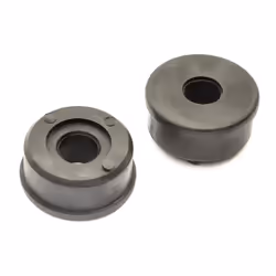 2x Plastic Reducer Bushes 35mm to 12mm / 1/2" Wheel Axle Bore Sack Truck Trolley