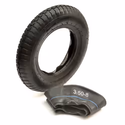 14 Inch Tyre & Inner Tube Kit 3.50-8 350-8 2 Ply Rubber Sack Truck Hand Cart