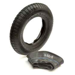 14 Inch Tyre & Inner Tube Kit 3.50-8 350-8 2 Ply Rubber Sack Truck Hand Cart