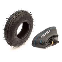 Heavy Duty Tyre & Inner Tube 2.80/2.50-4 4 Ply Line Tread Sack Truck