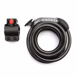 2x UK Target Gate Locks 1.8m Steel 12mm Heavy Duty Combination Cable Lock