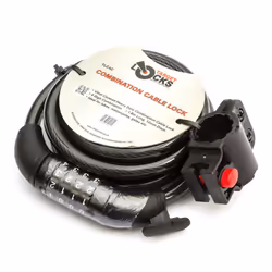 2x UK Target Bicycle 1.8m Steel 12mm Heavy Duty Combination Cable Lock Bike