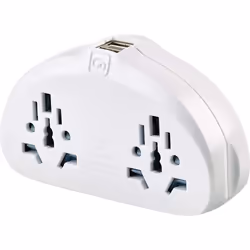 633 Go Travel Worldwide Duo Socket +Twin USB Aus/China Plug