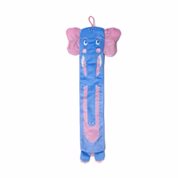 Wild Warmers Kids Long Hot Water Bottle 64cm Removable Cover Elephant