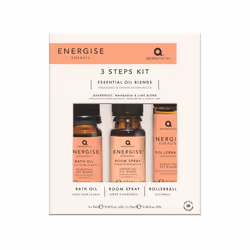 Energise Pillow Spray, Rollerball & Bath Oil Set