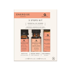 Energise Pillow Spray, Rollerball & Bath Oil Set