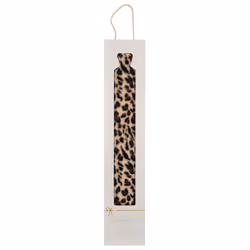Long Hot Water Bottle Leopard Print Faux Fur Removable Cover Christmas Gift Box