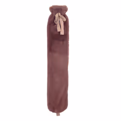 Long Hot Water Bottle Fluffy Pink Faux Fur 2 Litre Warm Winter Gift