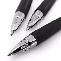 Uni-Ball - Jetstream SXN-210 - 1.0mm Retractable Rollerball Pen - Pack of 5 - [2 Black, 2 Blue, 1 Red]