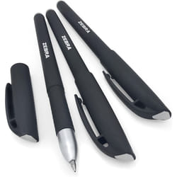 Zebra - ZGE Gel Ink Stick Pen - 0.7mm - Matte Barrel - Black - Pack of 3