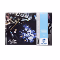 VAN Gogh GRT9417002 Black Watercolour Paper Pad, A4 Size