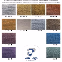 Talens Van Gogh Aquarell Pocket Box Metallic Edition Mit 12 half Bowls