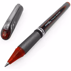 Pentel Energel BL27 Liquid Gel Ink Rollerball Pen - 0.7mm Metal Tip - Red Ink - Pack of 3
