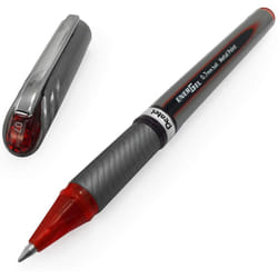 Pentel Energel BL27 Liquid Gel Ink Rollerball Pen - 0.7mm Metal Tip - Red Ink - Pack of 3