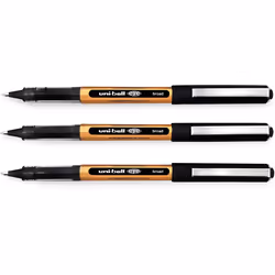 Uni-Ball Eye UB-150-10 Broad Liquid Ink Rollerball Pens - 1.0mm - Black - Pack of 3