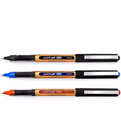 Uni-Ball Eye UB-150-10 Broad Liquid Ink Rollerball Pens - 1.0mm - Black, Blue, Red - Pack of 6