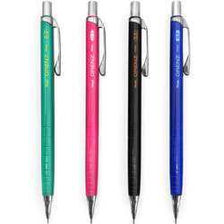Pentel Orenz Mechanical Pencils - 0.2/0.3/0.5/0.7mm - Assorted Barrel Colours - Pack of 4