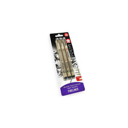 Sakura Pigma Micron - Pigment Fineliner Pens - 0.1/0.5mm/Brush - Black Ink - Blister Pack of 3
