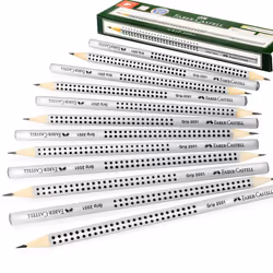 Faber-Castell Grip 2001 Triangular Graphite Pencil - H Grade - Pack of 12
